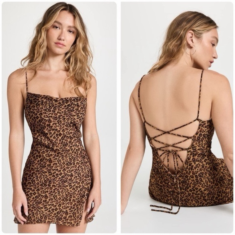 Staud - Mini Bellamy leopard-print minidress